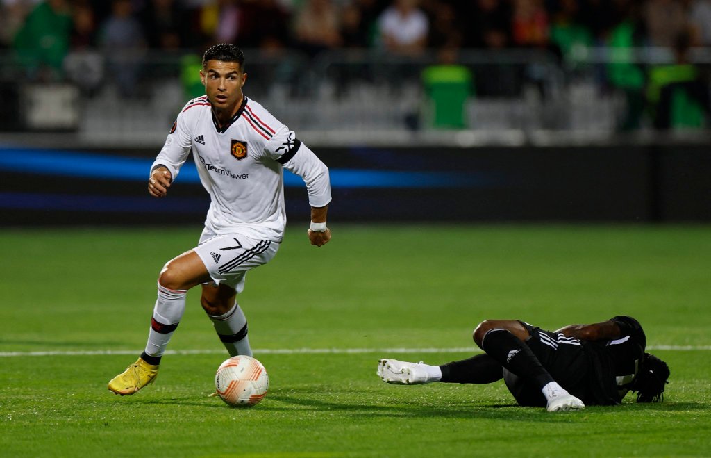 ¡Siuuuu! El primer gol de Cristiano Ronaldo en la temporada con el Manchester United en la Europa League