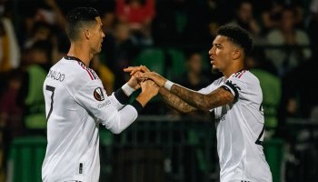 ¡Siuuuu! El primer gol de Cristiano Ronaldo en la temporada con el Manchester United en la Europa League