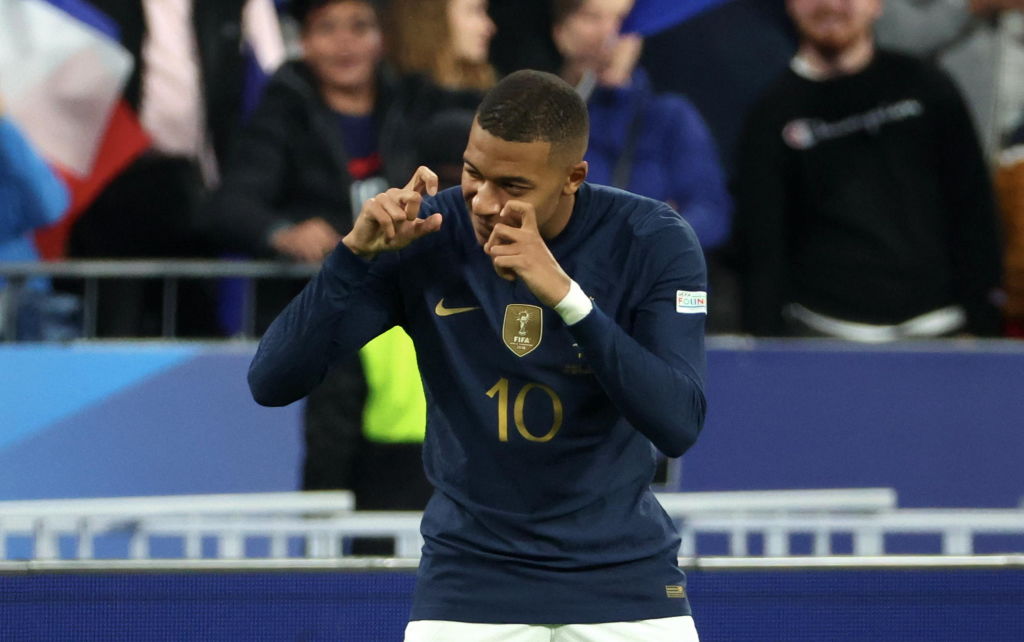 Kylian Mbappé con la Selección de Francia