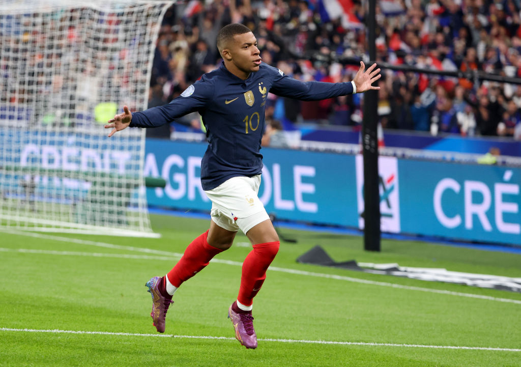 Kylian Mbappé con la Selección de Francia