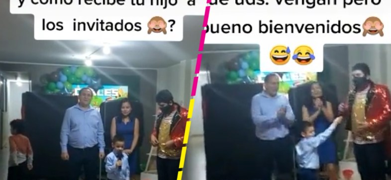 "No quería que vinieran": Niño se avienta un discurso sincero en su cumpleaños y se hace viral