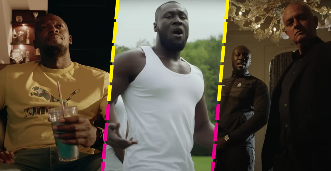 Usain Bolt y Jose Mourinho en el video "Mel Made Me Do It" de Stormzy