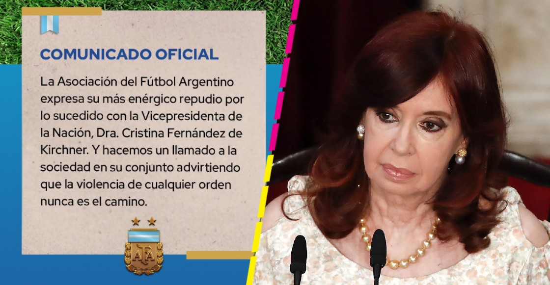 Suspendido el futbol argentino tras el atentado a Cristina Kirchner