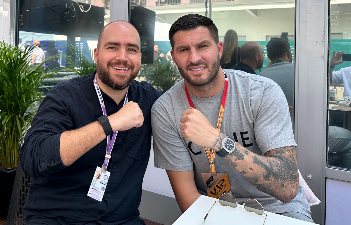 André Pierre Gignac visitó el Gran Premio de México de Formula 1