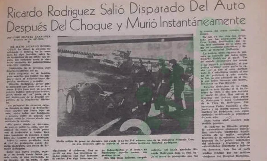 Ricardo Rodríguez muerte F1