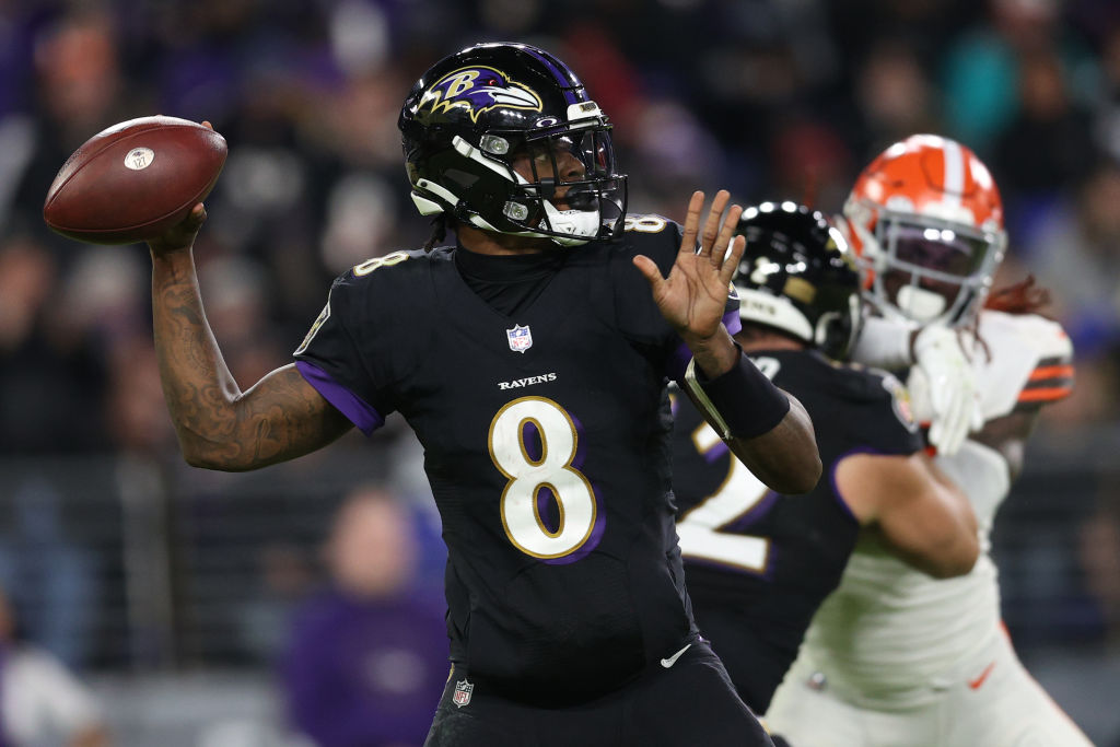 Lamar Jackson vs Browns en la semana 7 de NFL