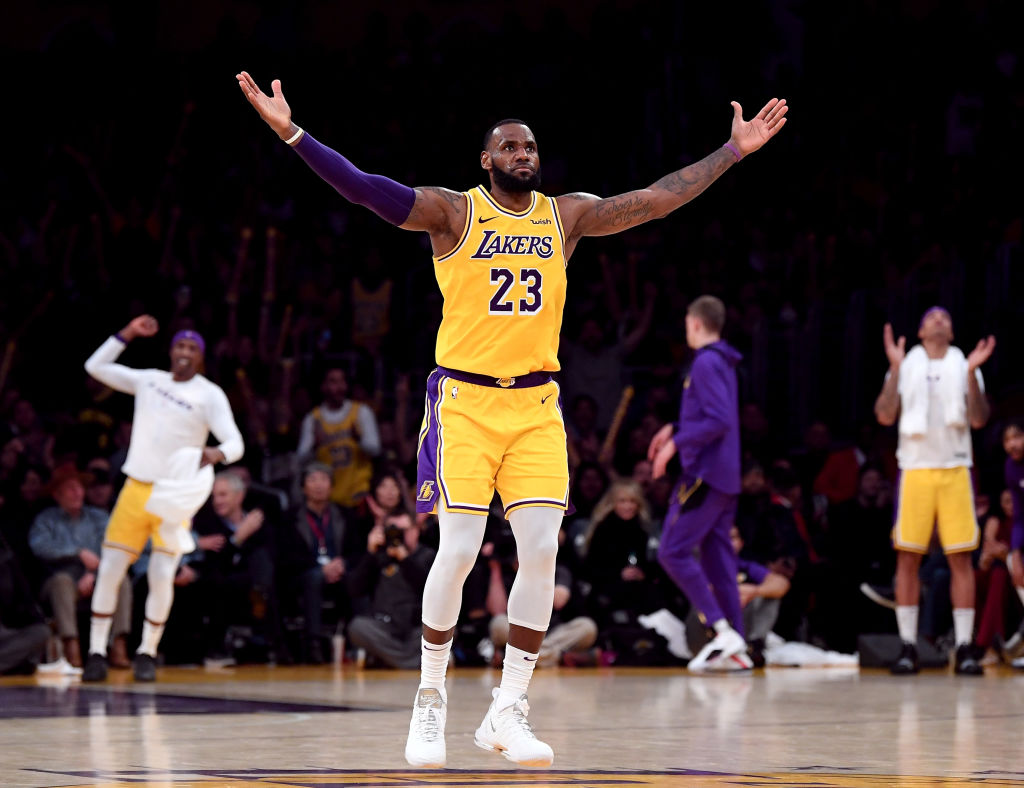 LeBron James de los Lakers