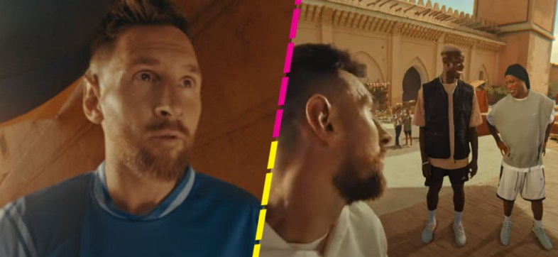 Messi, Ronaldinho y Paul Pogba se unen en festival de caños para el comercial 'Nutmeg Royale'