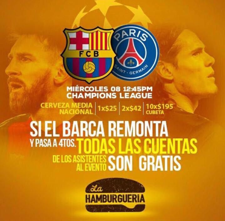 Promoción del Barcelona vs PSG de 2017