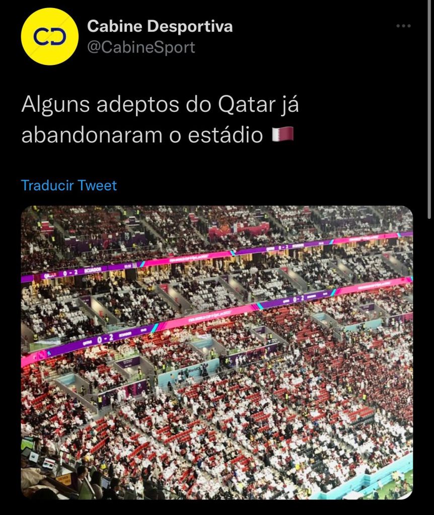 Abandono de la afición en Qatar 2022