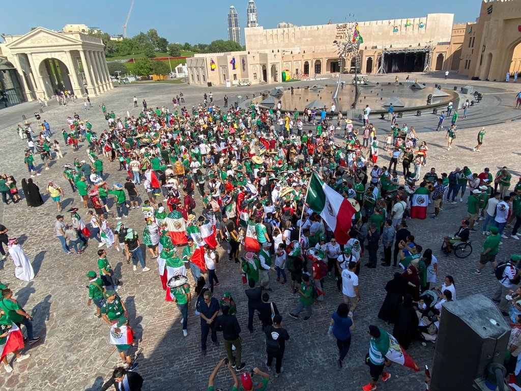 Unión, música y baile: Así vivimos el banderazo de México en Qatar 2022