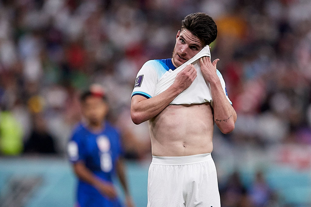 Declan Rica con Inglaterra en Qatar 2022