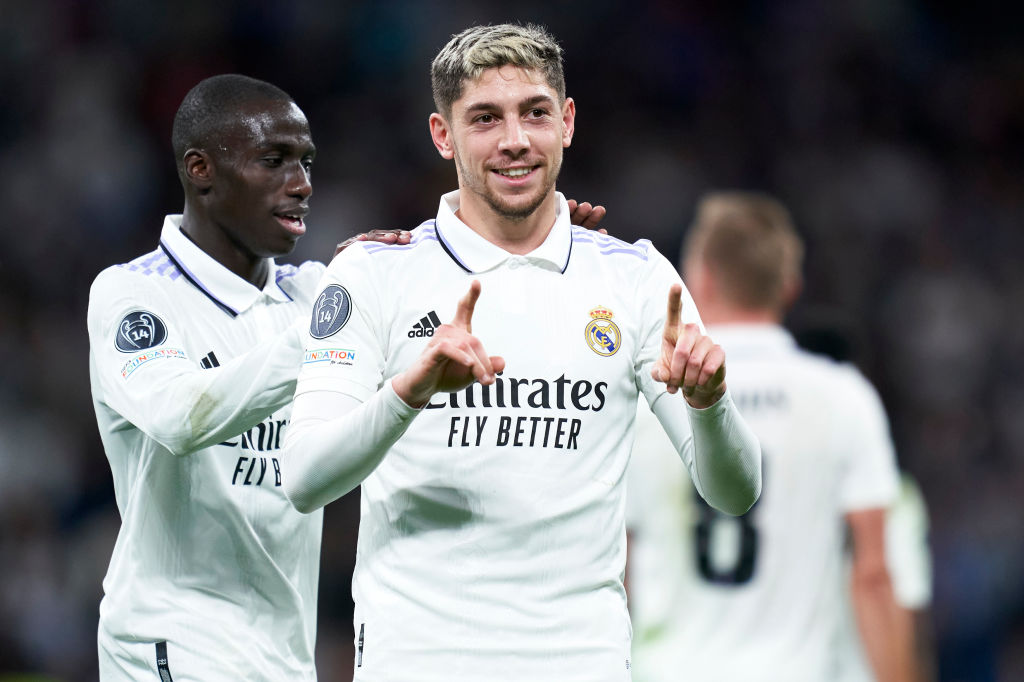 Fede Valverde brilló en la victoria del Real Madrid en Champions League