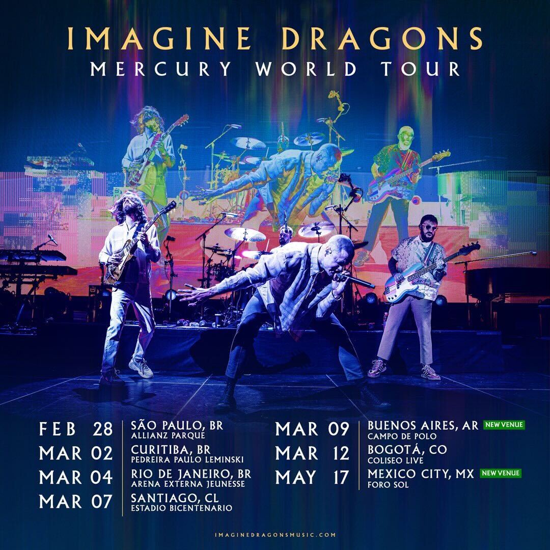 Imagine Dragons Tour 2024 Berta Vivianna   Imagine Dragons Nueva Fecha Concierto Cdmx 2023 Reembolso Foro Sol 2 