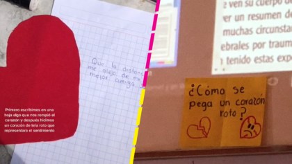 Apúntenle: Maestra le enseña a sus alumnos cómo curar un corazón roto