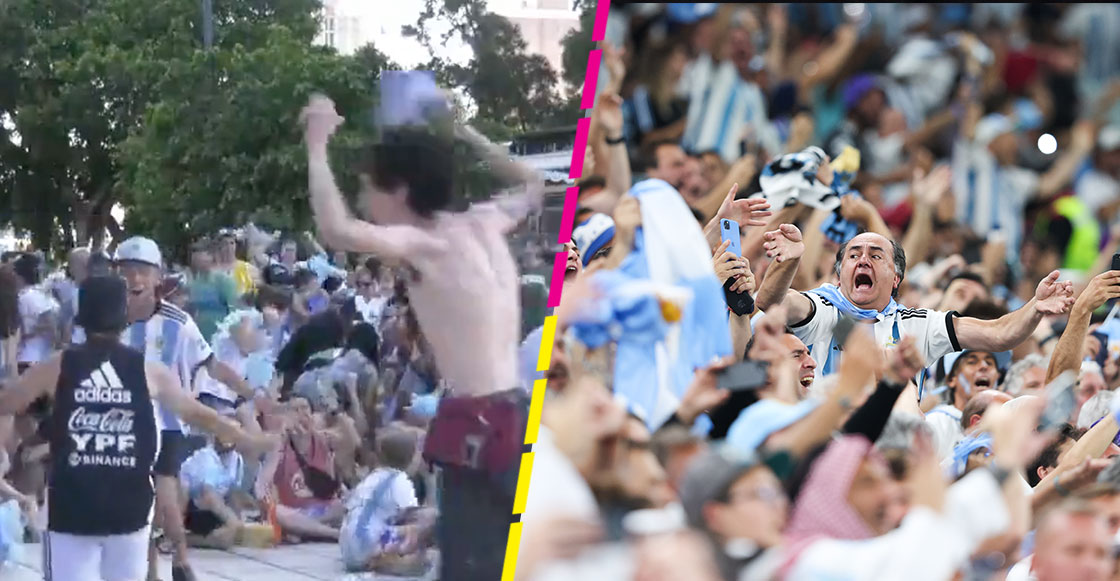 Así se festejaron los aficionados argentinos el golazo de Messi ante México