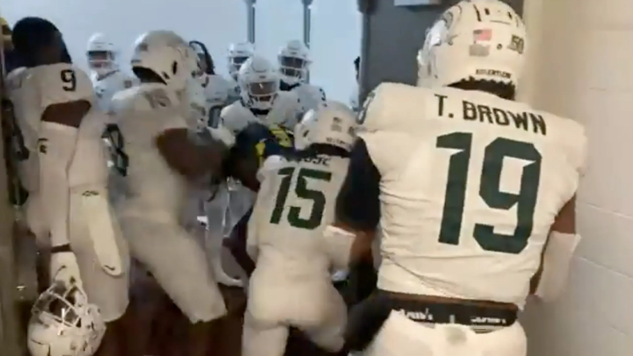 Pelea entre Michigan State y Michigan