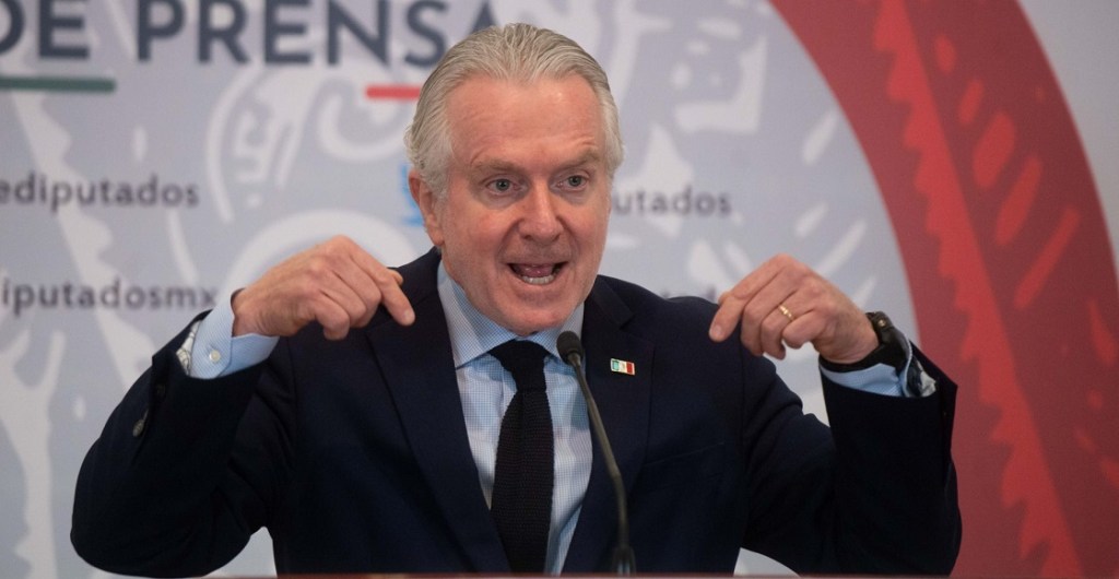 CIUDAD DE MÉXICO, 23NOVIEMBRE2022.- Santiago Creel, diputado presidente de la mesa directiva de la Cámara de Diputados, durante conferencia de prensa para referirse a la propuesta de reforma en materia electoral.