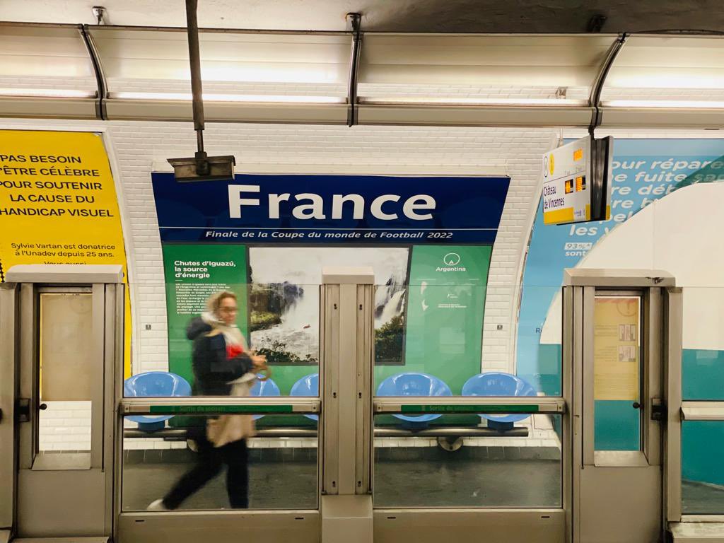 Metro Francia final Mundial 2022