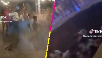 Jóvenes caen en un socavón en plena fiesta de graduación