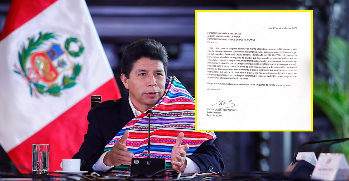 La Carta Con La Que Pedro Castillo Expresidente De Perú Pide Asilo A México 2539