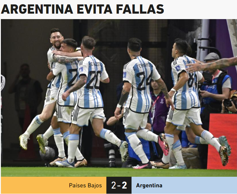 Reacciones de la prensa en el mundo por Argentina