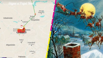 Sigue en vivo el recorrido de Santa Claus hasta tu hogar