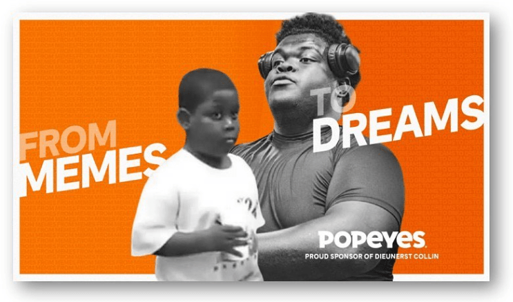 Dieunerst Collin, niño del meme de Popeyes