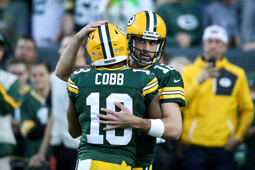 Aaron Rodgers y Randall Cobb