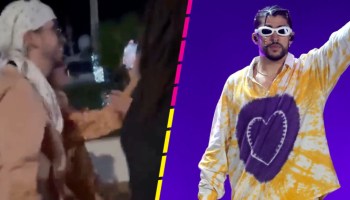 Bad Bunny avienta el celular de una fan que quería foto; así respondió el artista