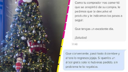 Como cuando te compran un árbol de Navidad en internet y lo regresan en enero...