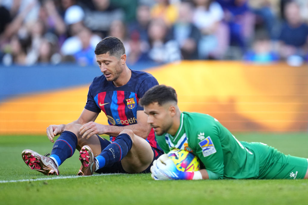 Robert Lewandowski Barcelona vs Espanyol