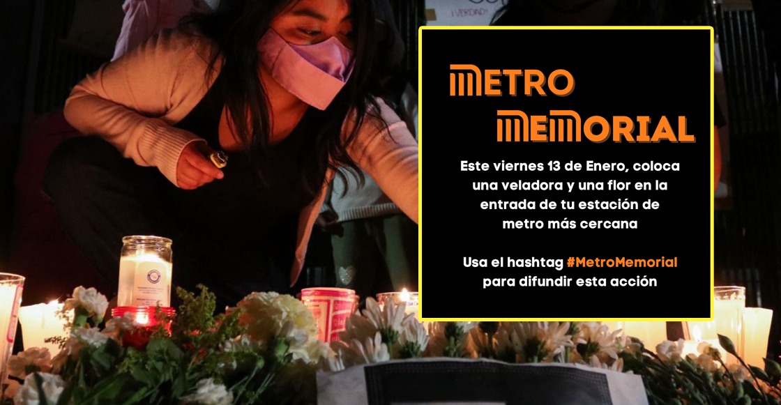 Metro Memorial: Invitan a poner flores o velas para recordar a Yaretzi  Hernández y otras víctimas