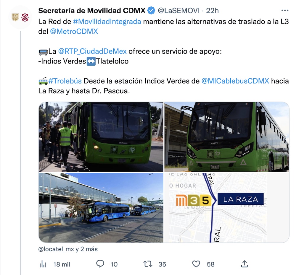 Rtp Metrobús Y Mexibús Aquí Las Alternativas De La Línea 3 Del Metro Cdmx 1742