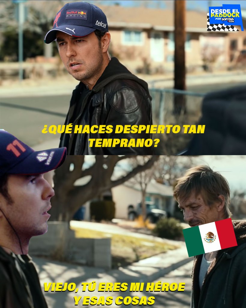 Todos apoyando a Checo Pérez