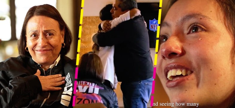 La emoción de los padres de Diana Flores al ver su comercial para el Super Bowl