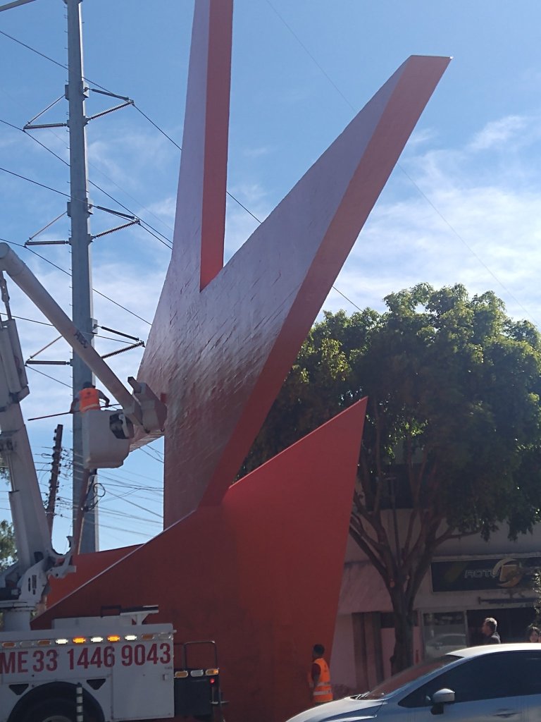 La escultura del Pájaro de Fuego en Guadalajara