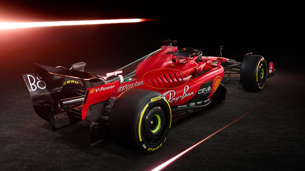 Ferrari pontones 2023 F1