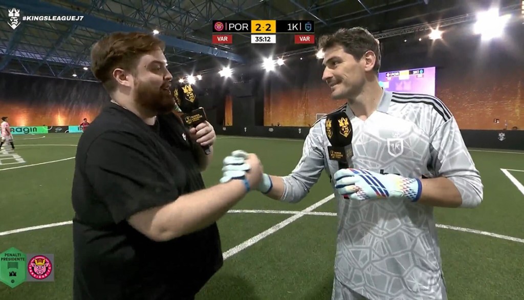 ¿Vivimos en una simulación? El penal que Ibai Llanos le anotó a Iker Casillas en la Kings League