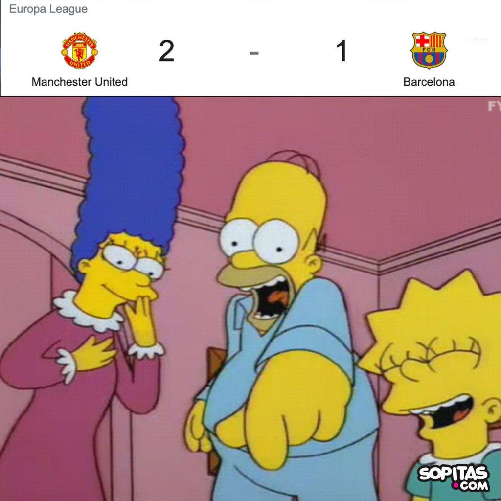 Meme del Barcelona en Europa League