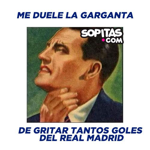 Meme del Real Madrid en Champions League