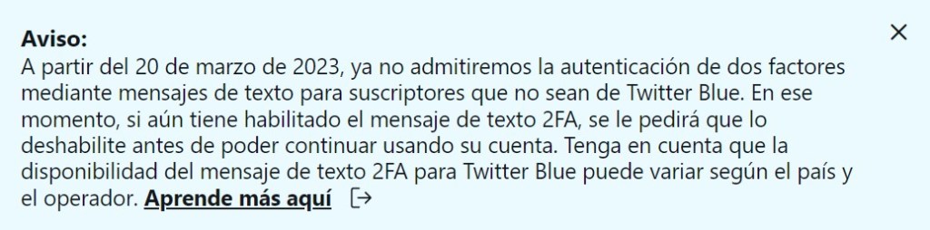 Twitter limita autentificación de dos pasos a suscriptores y te decimos qué hacer