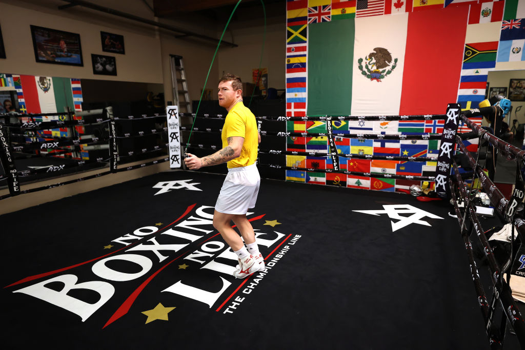 Sesión de entrenamiento del 'Canelo' Álvarez