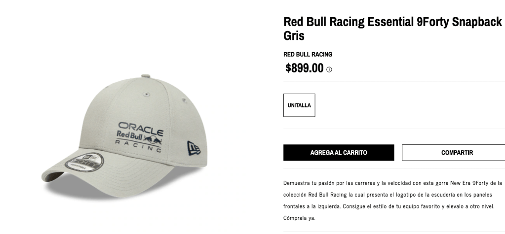 gorra red bull 2023 formula 1