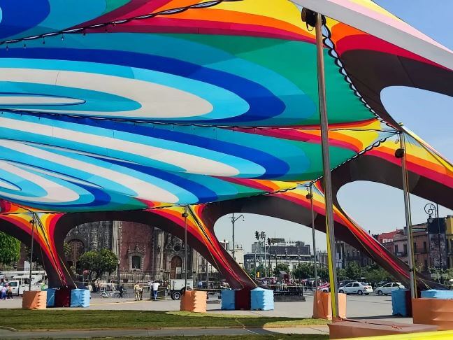 Así es el Jardín de Primavera del Zócalo