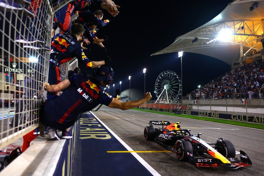 Asi festejaron en Red Bull el triunfo de Verstappen en Bahrein