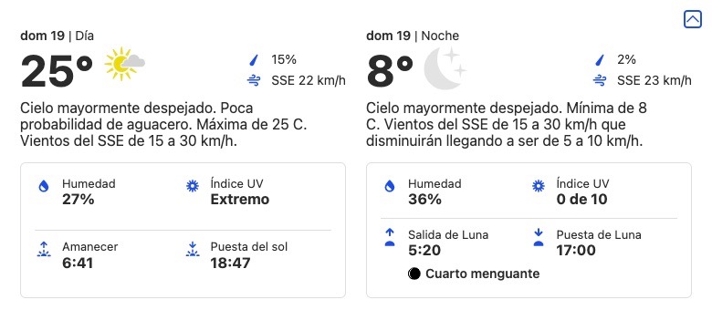 clima para el vive latino 2023