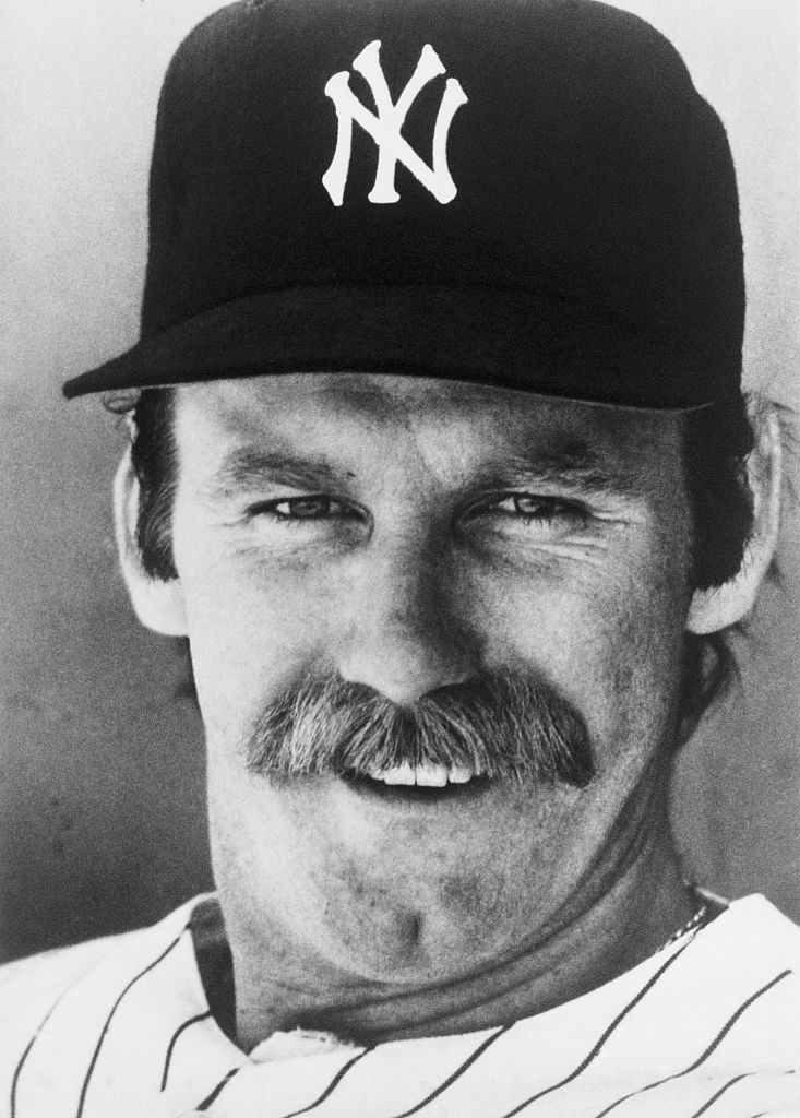 Sparky Lyle, pitcher de Yankees con bigote y sin barba