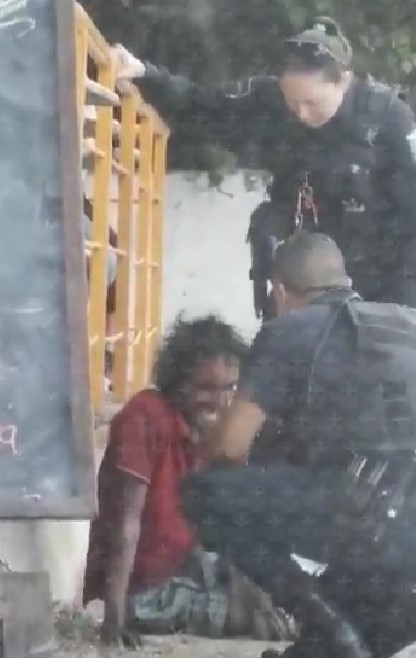 La brutal agresión a un hombre en situación de calle de dos policías de Guadalajara