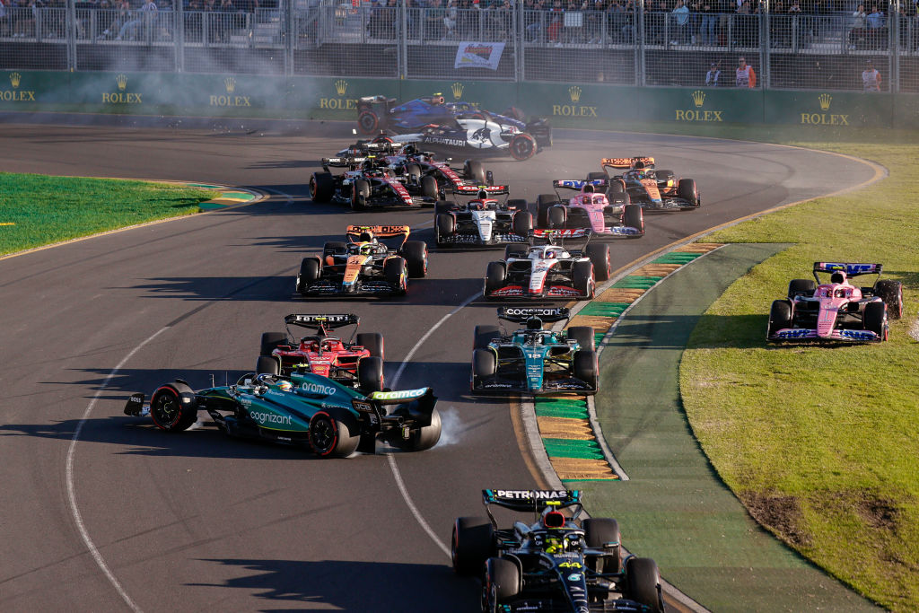 carlos sainz fernando alonso choque gp de australia